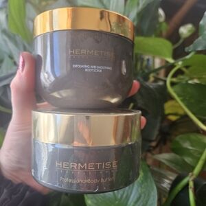 Exfoliating Body Scrub and Body Butter Set